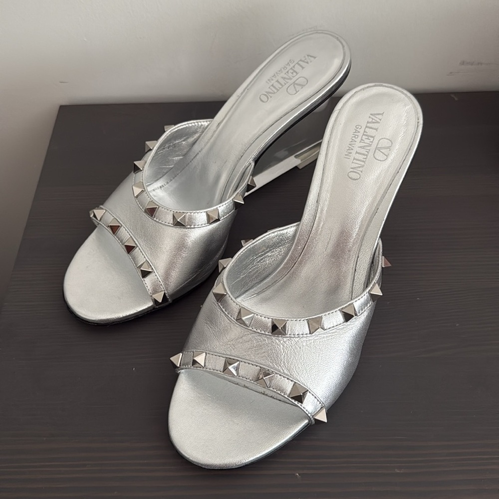 Valentino Garavani Studded Wedge Sandals - LIKE NEW